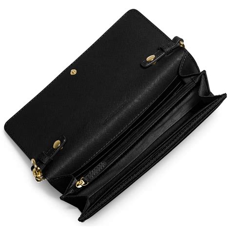 michael kors black saffiano leather wallet